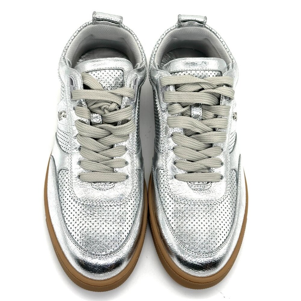 Christian Louboutin TUTTI RUI Donna Perforated Leather Sneakers Flat Shoes - Picture 8 of 16